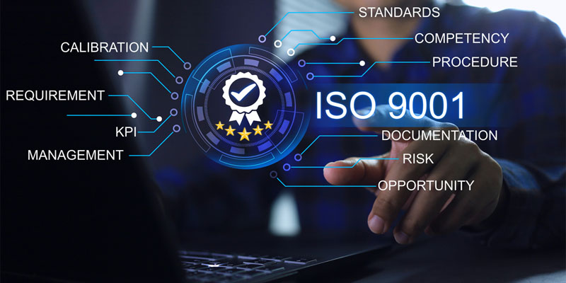 ISO9001取得のステップのイメージ